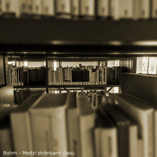 Medzi stránkami času. Fotka kníh z Univerzitnej knižnice KU v sépiovom tóne.